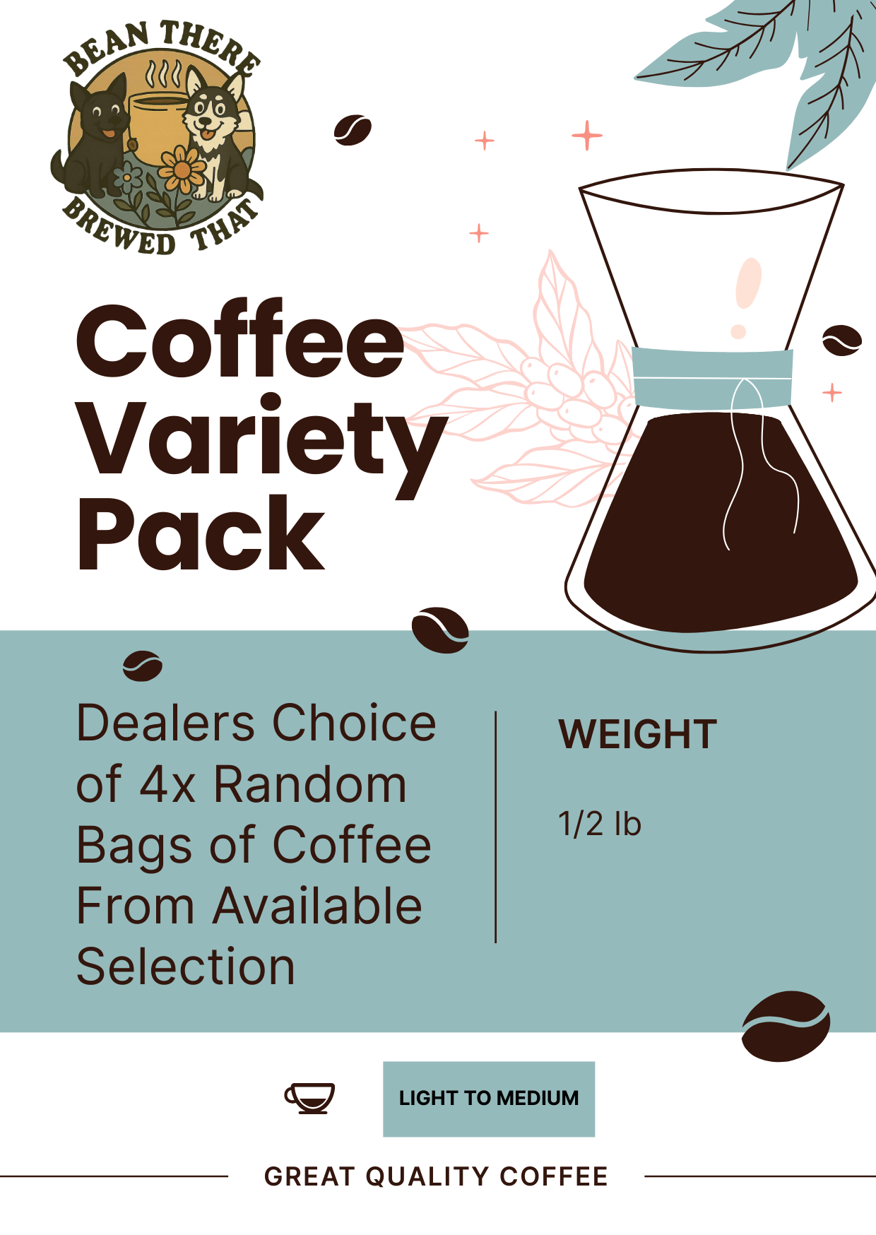 Coffee Variety Pack - Four 1/2 lb bags