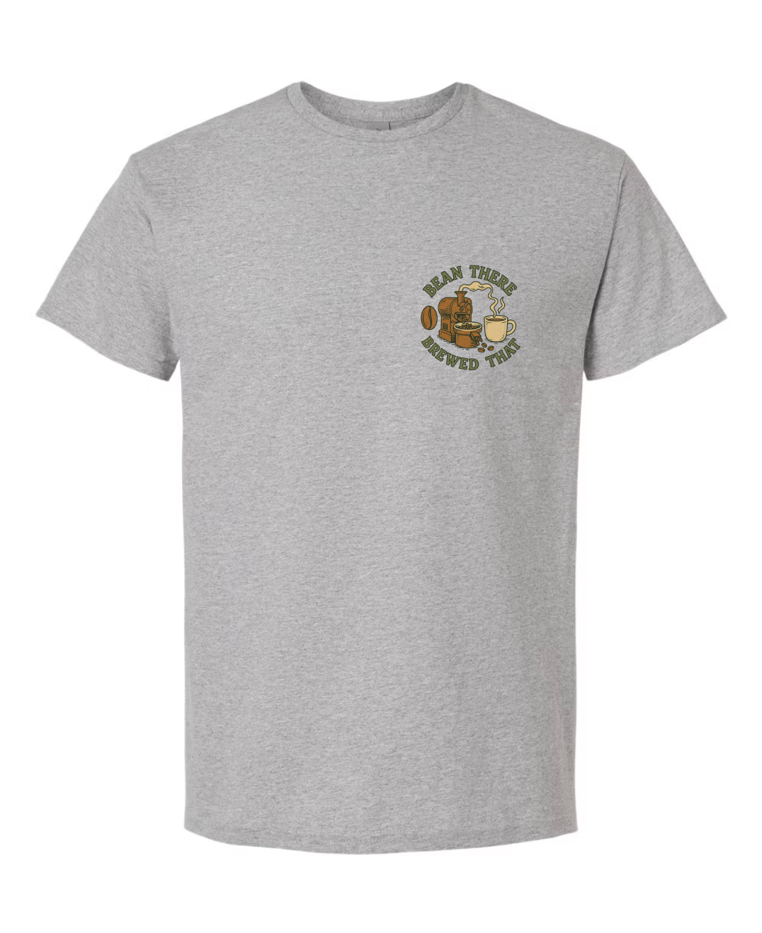 Custom Short Sleeve T-Shirts - Dogs and Coffee Roaster Logo.