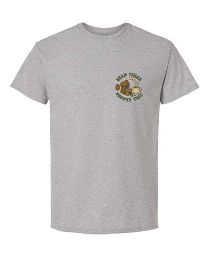 Custom Short Sleeve T-Shirts - Dogs and Coffee Roaster Logo.