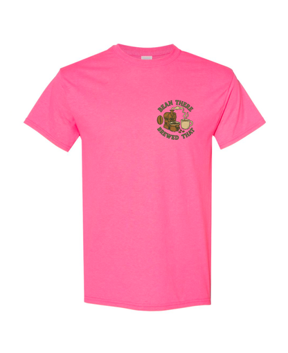 Custom Short Sleeve T-Shirts - Dogs and Coffee Roaster Logo.