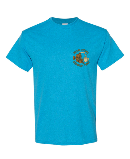 Custom Short Sleeve T-Shirts - Dogs and Coffee Roaster Logo.